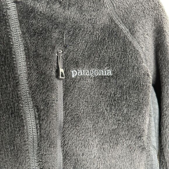 Patagonia Black Fuzzy Long Sleeve Front Full Zip Light Weight Fitted Jacket S - Picture 5 of 12